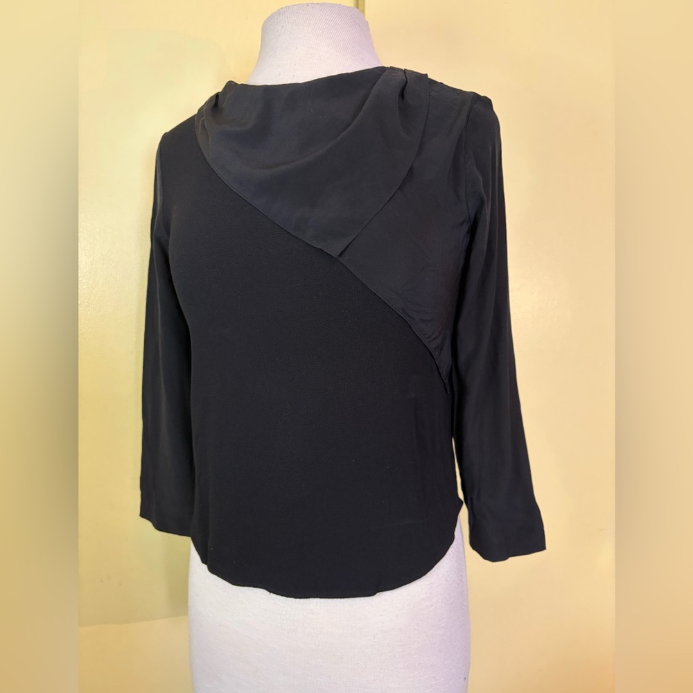 Sandro Black Silk Viscose Women's Top